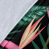 Bird Of Paradise Pattern Print Design BOP03 Fleece Blanket