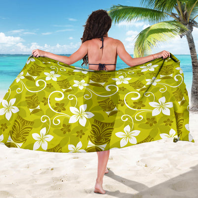 Hawaiian Themed Pattern Print Design H019 Sarong Pareo Wrap