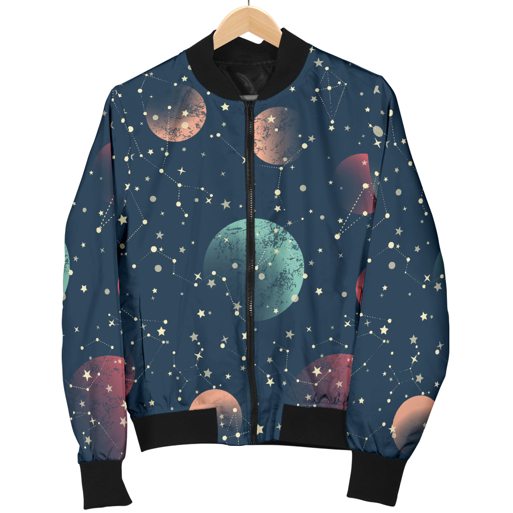 Cosmic Pattern Print Design 04 Women's Bomber Jacket