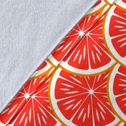 Grapefruit Pattern Print Design GF07 Fleece Blanket