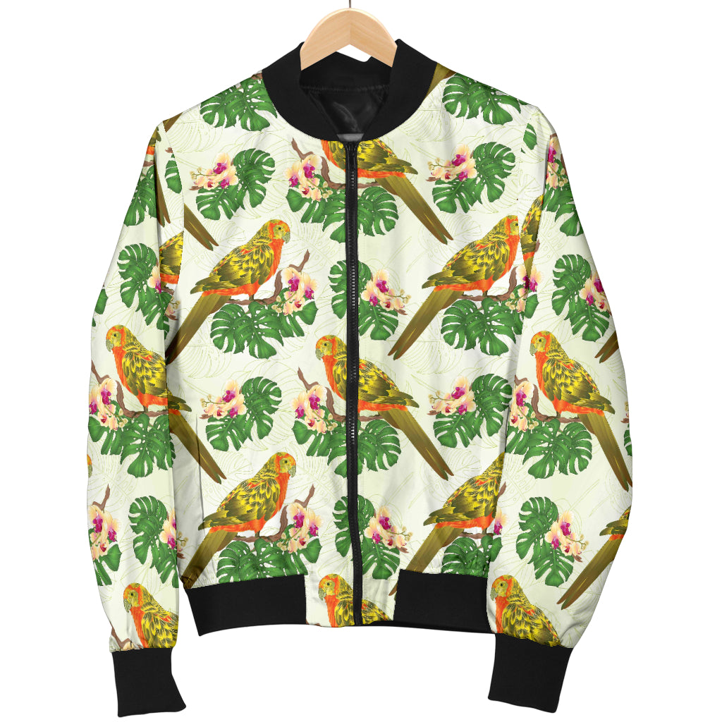 Conures Pattern Print Design 01 Women's Bomber Jacket