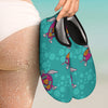 Sea Turtle Pattern Aqua Water Shoes