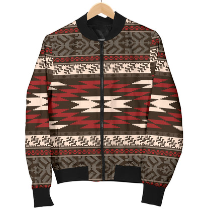 Native Pattern Print Design A03 Women's Bomber Jacket