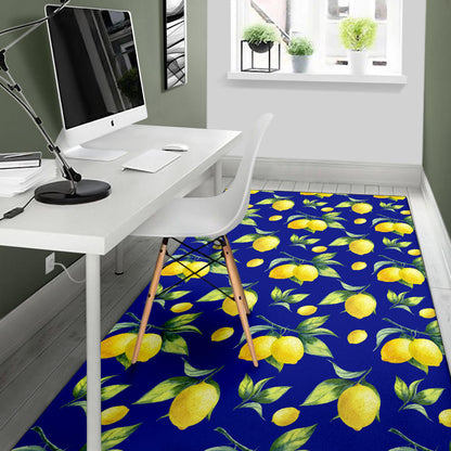 Lemon Pattern Print Design LM06 Area Rugs