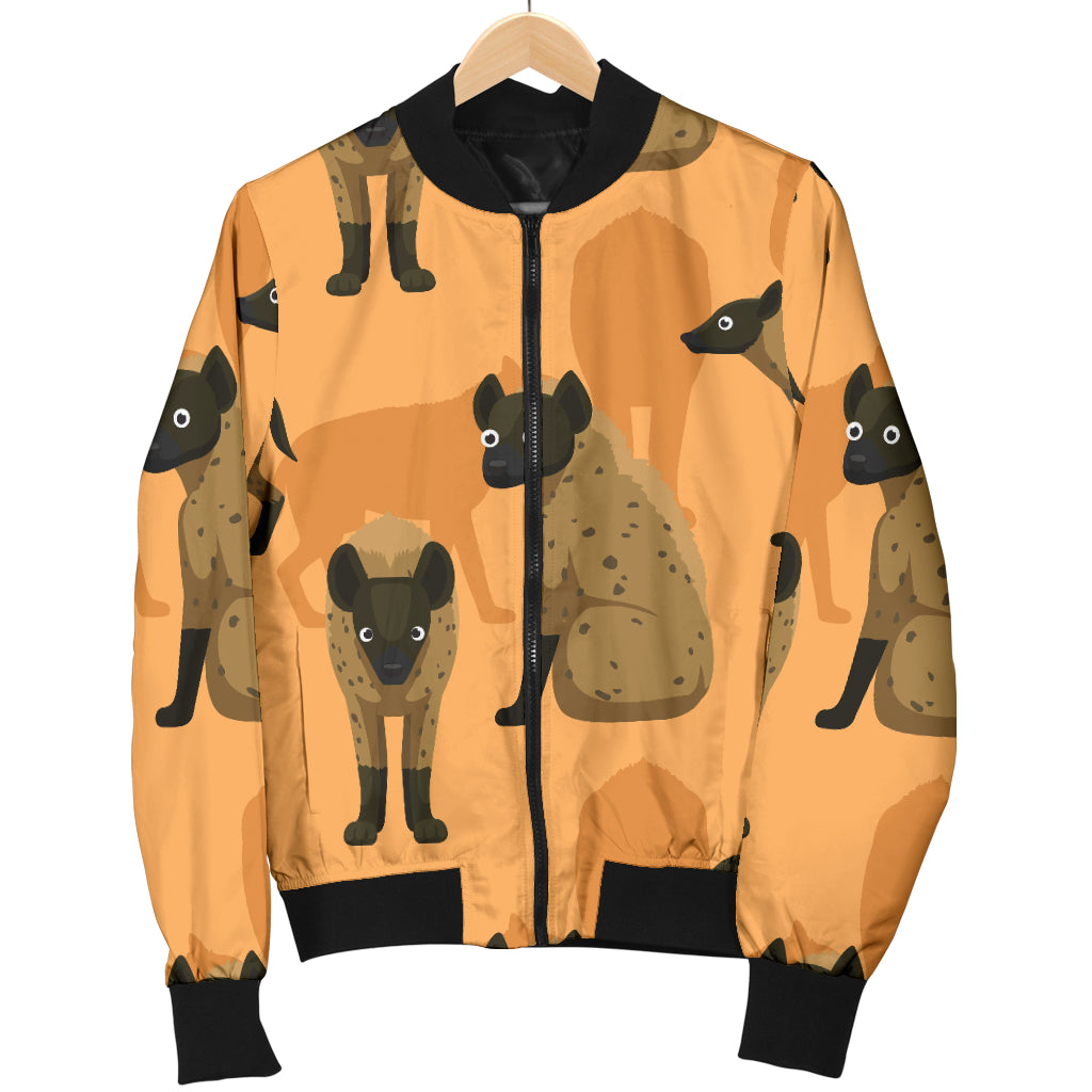 Hyena Pattern Print Design 01 Women's Bomber Jacket