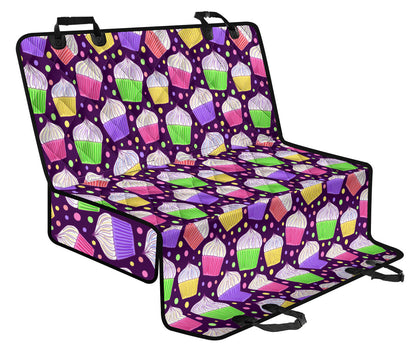 Cupcake Pattern Print Design CP07 Rear Dog  Seat Cover
