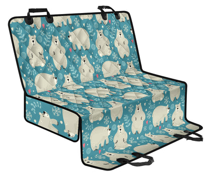 Bear Pattern Print Design BE04 Rear Dog  Seat Cover
