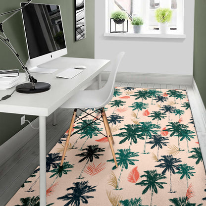Palm Tree Pattern Print Design PT014 Area Rugs