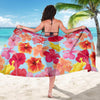 Hibiscus Pattern Print Design HB020 Sarong Pareo Wrap