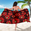 Camellia Pattern Print Design CM06 Sarong Pareo Wrap