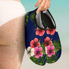 Hibiscus Pattern Print Design HB028 Aqua Water Shoes