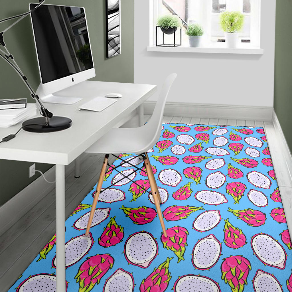 Dragonfruit Pattern Print Design DF04 Area Rugs