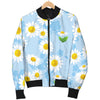 Daisy Pattern Print Design DS010 Men Bomber Jacket