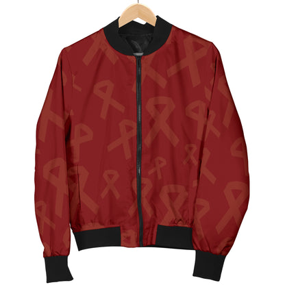 Multiple myeloma Pattern Print Design A02 Women's Bomber Jacket