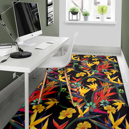 Bird Of Paradise Pattern Print Design BOP016 Area Rugs