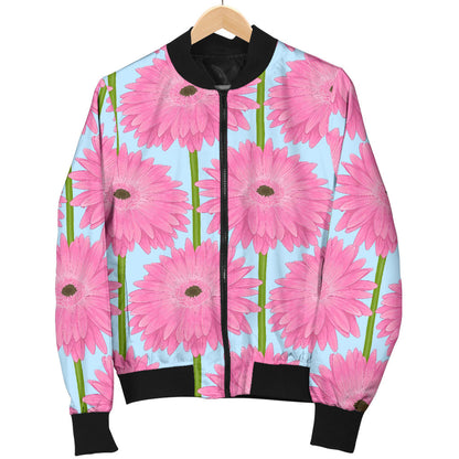 Gerberas Pattern Print Design GB01 Men Bomber Jacket