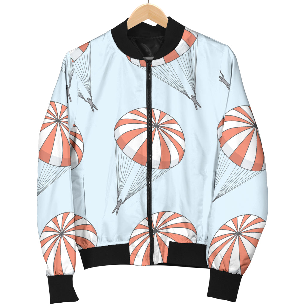 Skydiving Pattern Print Design 01 Women's Bomber Jacket