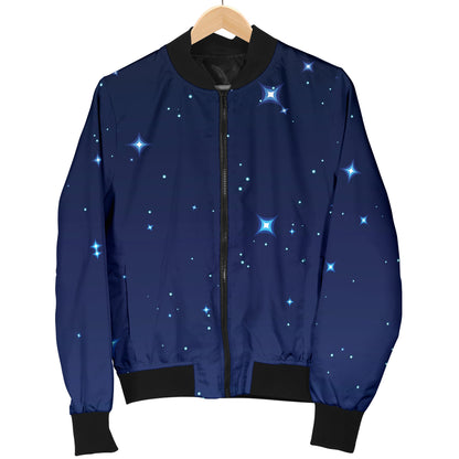 Night sky Pattern Print Design A01 Women's Bomber Jacket