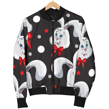 Rabbit Pattern Print Design RB012 Men Bomber Jacket