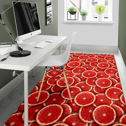 Grapefruit Pattern Print Design GF05 Area Rugs