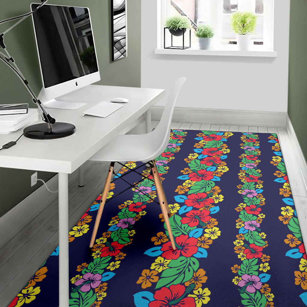 Hawaiian Themed Pattern Print Design H03 Area Rugs