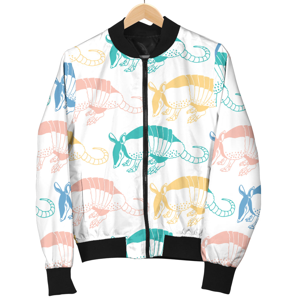 Armadillo Pattern Print Design 05 Women's Bomber Jacket