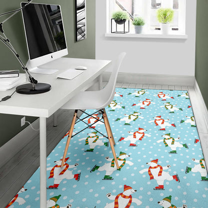 Polar Bear Pattern Print Design PB07 Area Rugs
