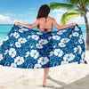 Hibiscus Pattern Print Design HB03 Sarong Pareo Wrap