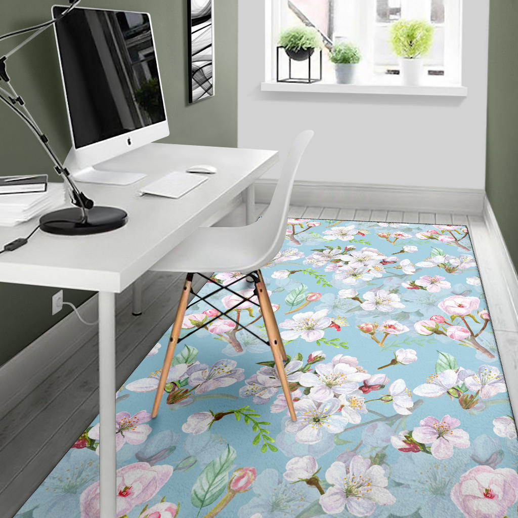 Apple Blossom Pattern Print Design AB06 Area Rugs