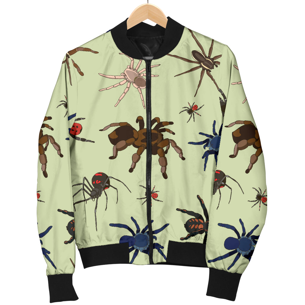 Tarantula Pattern Print Design 02 Women's Bomber Jacket