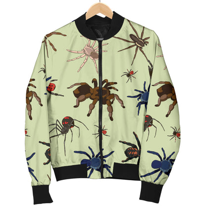 Tarantula Pattern Print Design 02 Women's Bomber Jacket