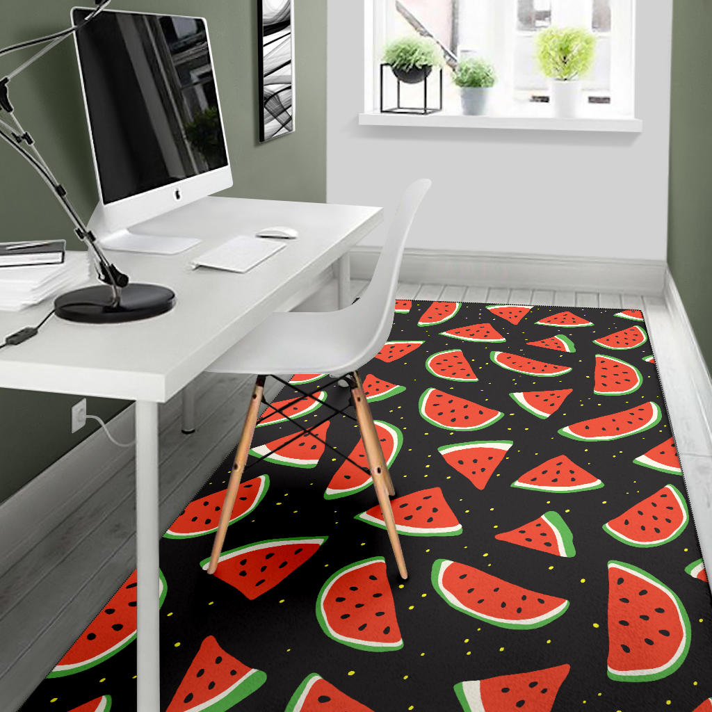 Watermelon Pattern Print Design WM09 Area Rugs