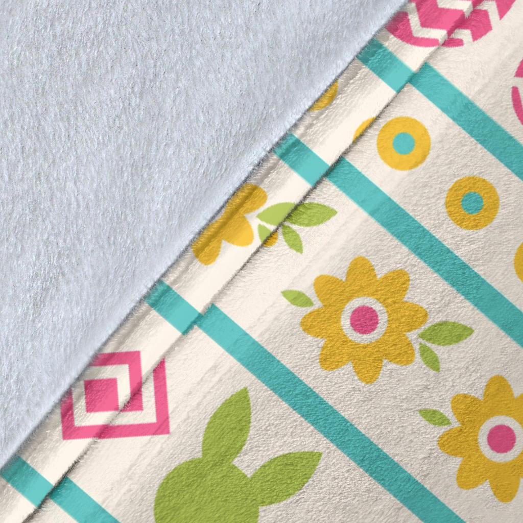 Easter Eggs Pattern Print Design RB016 Fleece Blanket