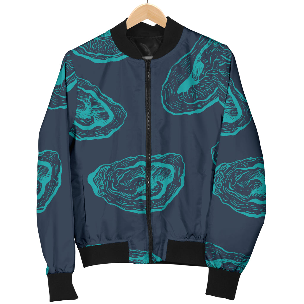 Oyster Pattern Print Design 01 Women's Bomber Jacket