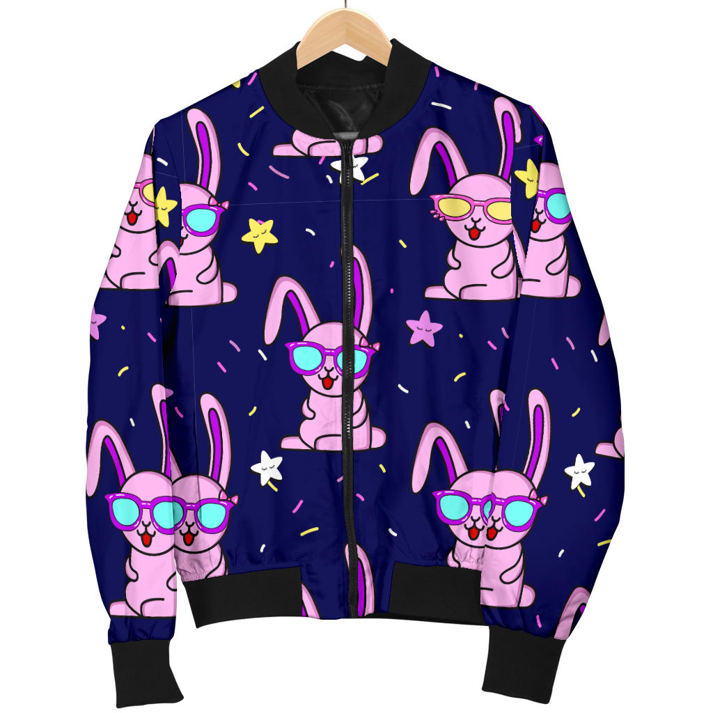 Rabbit Baby Pattern Print Design RB015 Men Bomber Jacket