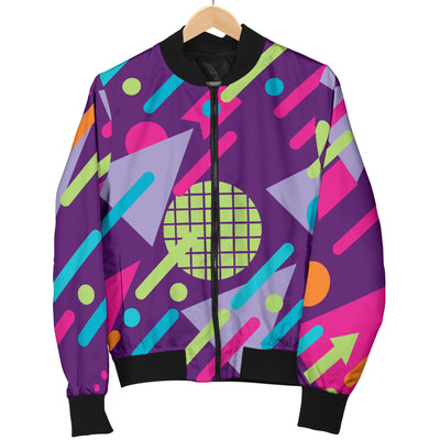 90s Pattern Print Design 4 Women's Bomber Jacket