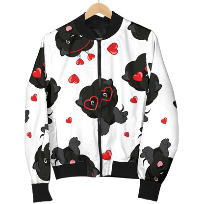 Affenpinscher Pattern Print Design 01 Women's Bomber Jacket