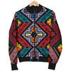 African Pattern Print Design 08 Women's Bomber Jacket