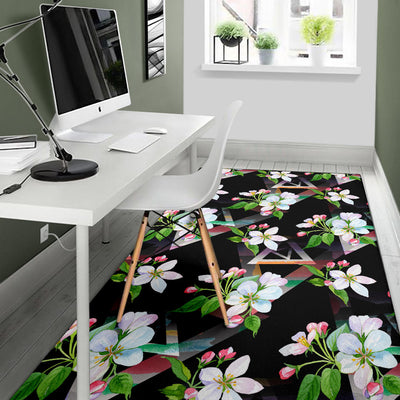 Apple Blossom Pattern Print Design AB07 Area Rugs