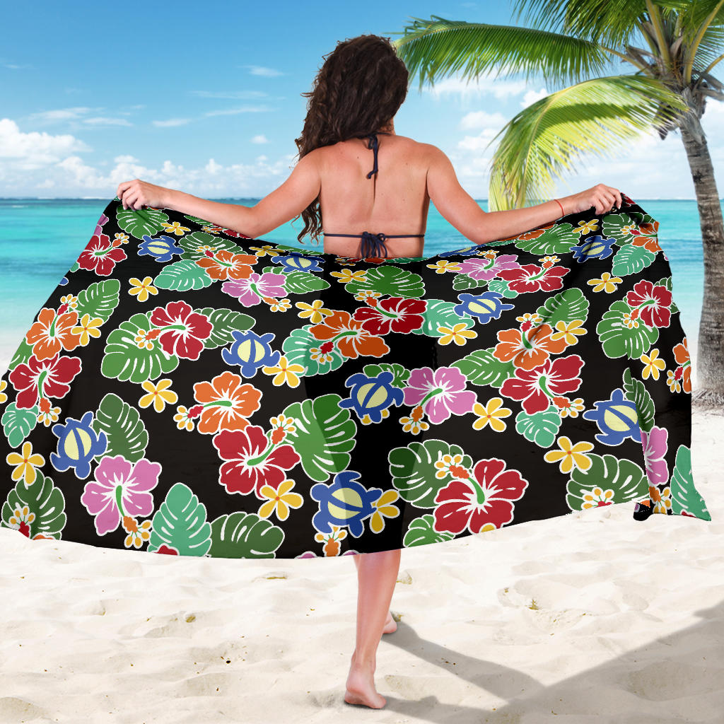 Hawaiian Themed Pattern Print Design H010 Sarong Pareo Wrap