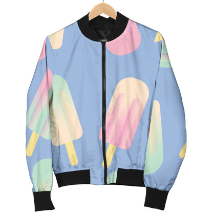 Ice Cream Pattern Print Design 05 Women's Bomber Jacket