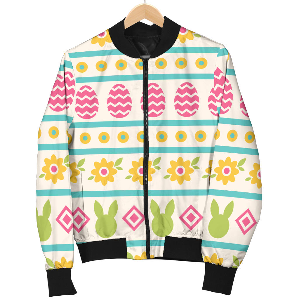 Easter Eggs Pattern Print Design RB016 Men Bomber Jacket