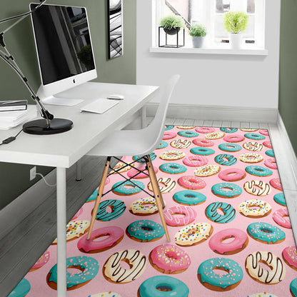 Donut Pattern Print Design DN06 Area Rugs