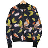 Birds Pattern Print Design 02 Women's Bomber Jacket