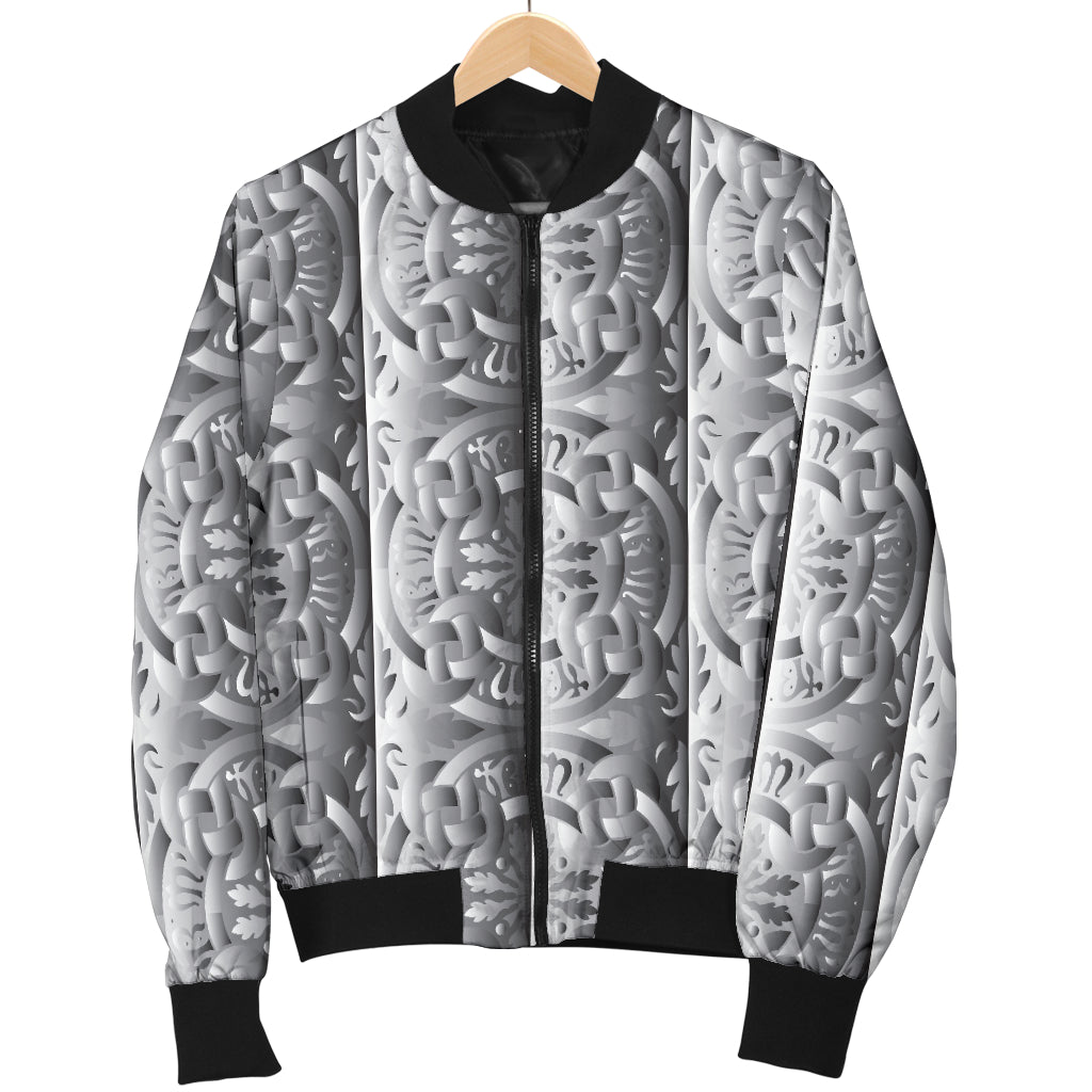 Celtic Pattern Print Design 03 Women's Bomber Jacket