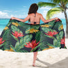 Bird Of Paradise Pattern Print Design BOP09 Sarong Pareo Wrap