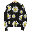 Daisy Pattern Print Design DS01 Men Bomber Jacket