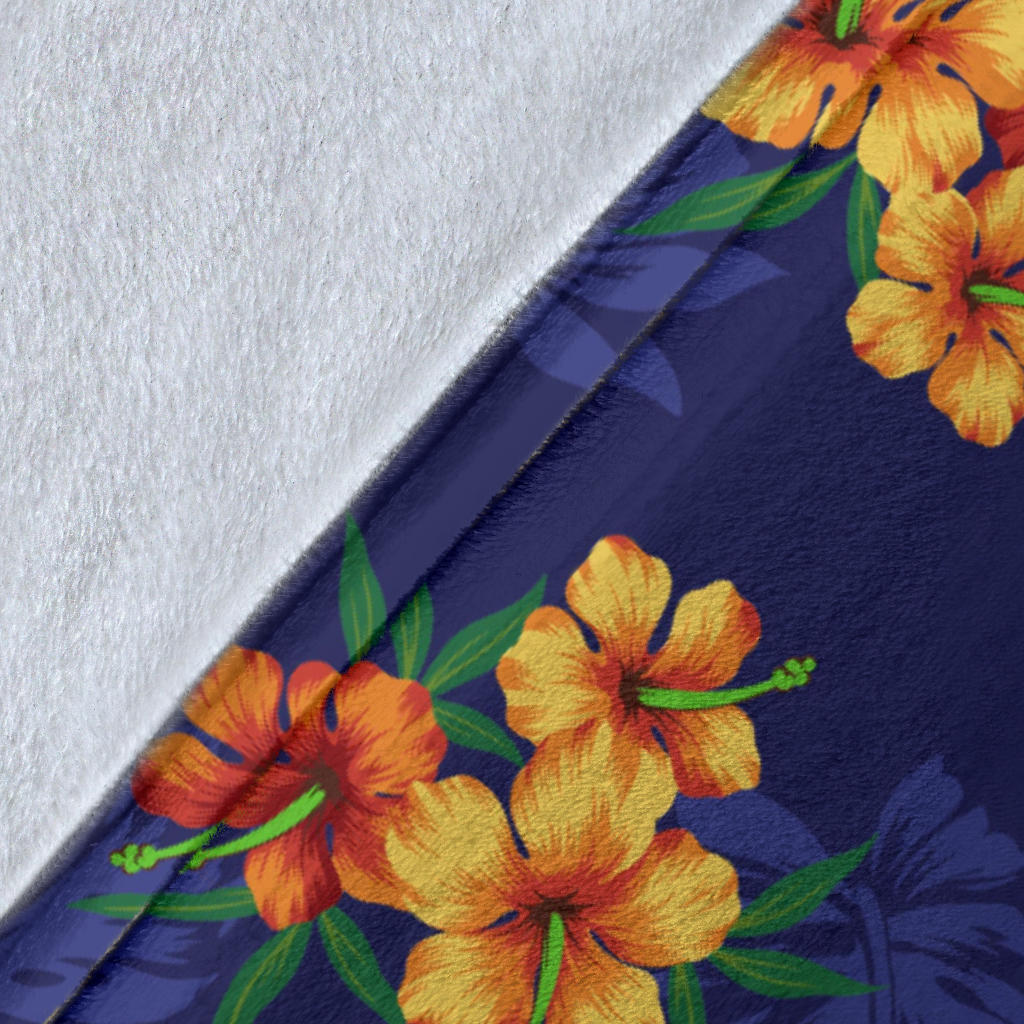 Hawaiian Themed Pattern Print Design H02 Fleece Blanket