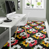 Anemone Pattern Print Design AM07 Area Rugs