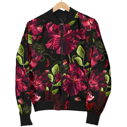 Iris Pattern Print Design IR03 Men Bomber Jacket